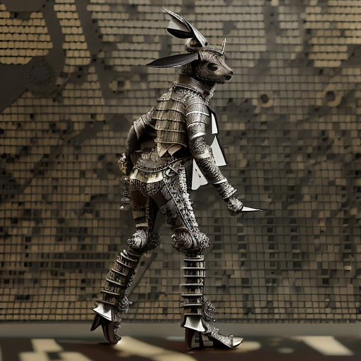 A little grey bear, a little rabbit and a little turtle were humiliated. in steampunk style