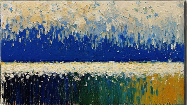 Simple abstract paint stroke. brush strokes by childe hassam in custom style