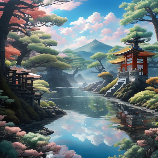 "illustrate a journey through a surreal, dream-like landscape where the protagonist encounters various symbolic representations of their inner thoughts and feelings. how do these 'whispers of the soul' help them harness their inner power and achieve a deeper understanding of themselves?" in anime style