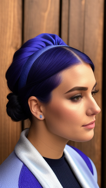 Violet beauregarde as a blueberry in custom style