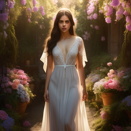 1girl, fairuza balk (age 18), stunning detailed eyes, sheer airy gown with flower embroidery, nude underneath, walking through a well tended flower garden, midday, full body shot, 1990s, (best quality,4k,8k,highres,masterpiece:1.2),ultra-detailed,(realistic,photorealistic,photo-realistic:1.37),hdr,uhr,studio lighting, ultra-fine painting,sharp focus,physically-based rendering,extreme detail description,professional,vivid colors,bokeh,portrait
 in custom style