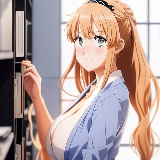 Big tits in anime style