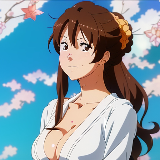  hot tits mom in anime style