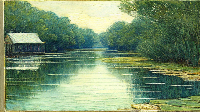 Background by childe hassam, minimal, muted color in custom style