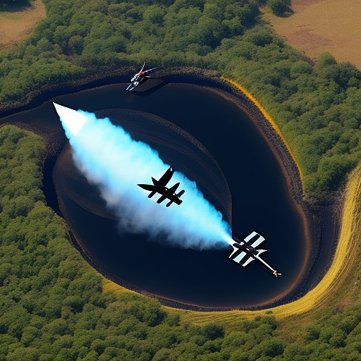 People fall out of a flying plane in custom style