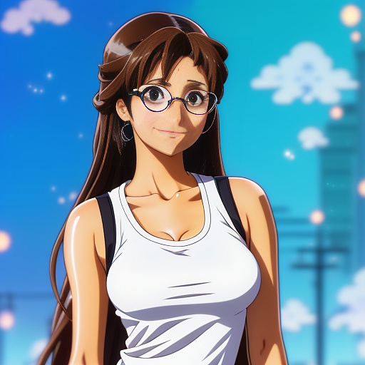 Mia khalifa in anime style