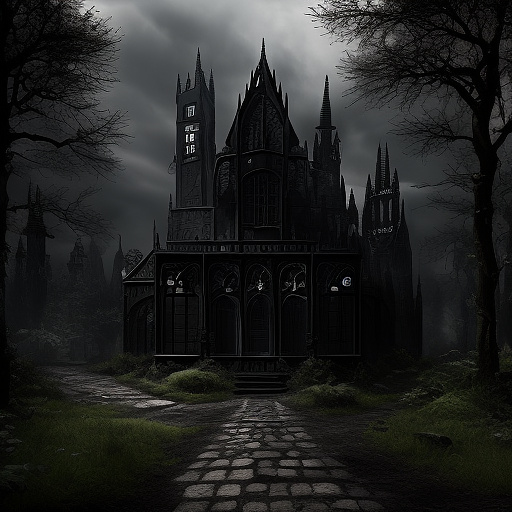 Konfrontation in der natur in gothic style