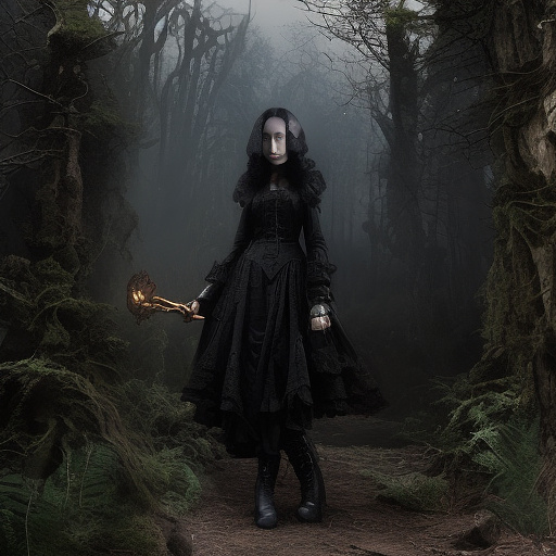 Konfrontation in der natur in gothic style