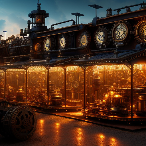 Happyland in steampunk style