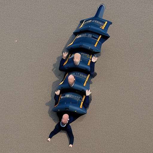 People fall out of a flying plane in custom style