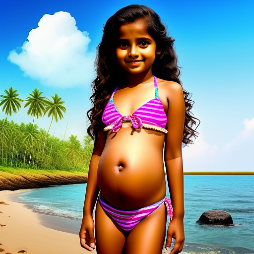 10 yrs old pregnant girl in bikini 👙 in kerala style  in custom style