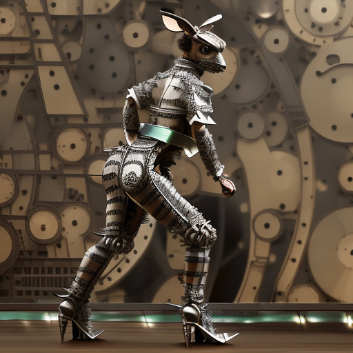 A little grey bear, a little rabbit and a little turtle were humiliated. in steampunk style