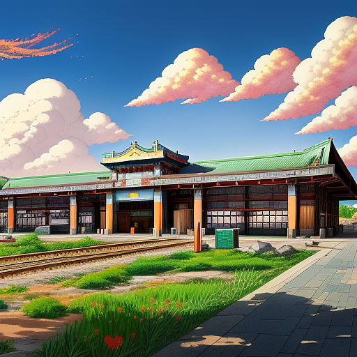 Iran azadi station in anime style