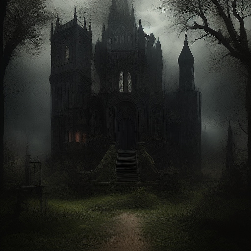 Konfrontation in der natur in gothic style