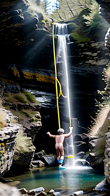  white blonde boy 13-year-old, naked ghyll scrambling, long cock in custom style