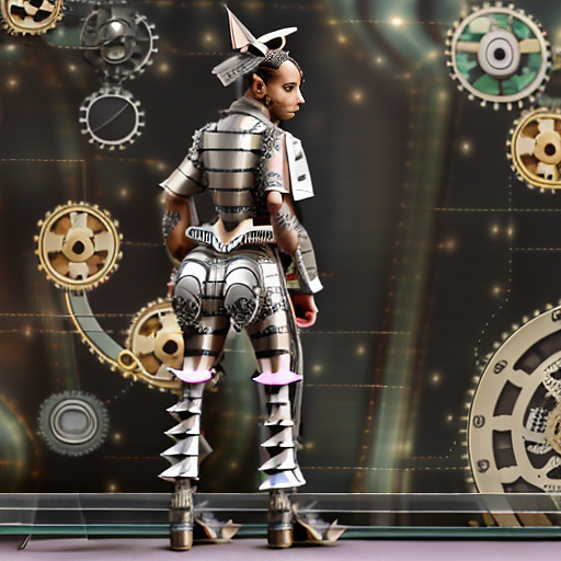 A little grey bear, a little rabbit and a little turtle were humiliated. in steampunk style