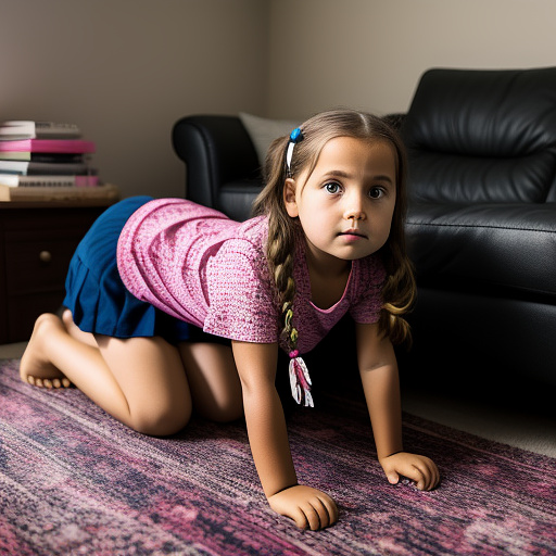 Ultra realistically a 9 year old girl tied up in the living room and a 40 year old man you have sex in custom style
