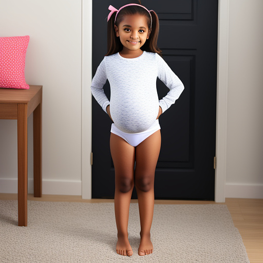 10 year old girl pregnant wearing none underwear   full body cute in custom style